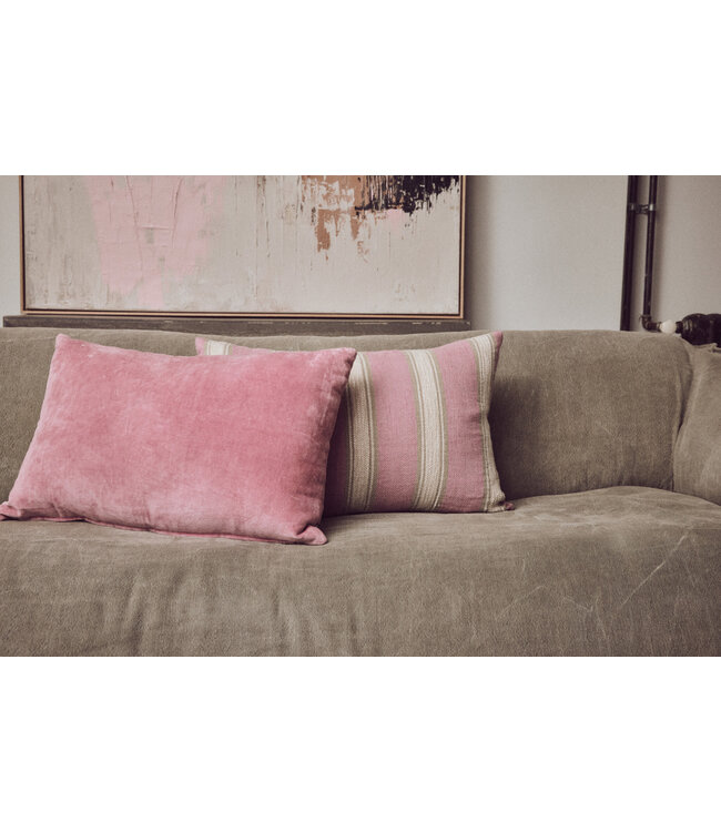 Kussen fluweel Rose