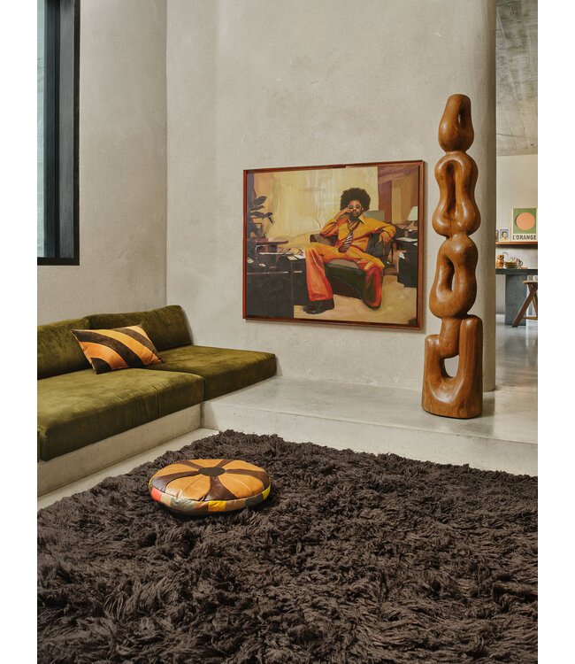 Striped velvet kussen - September