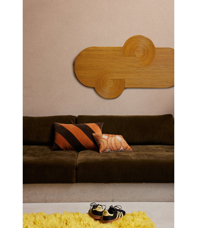 Striped velvet kussen - September