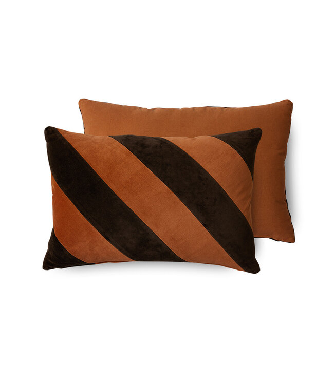 Striped velvet kussen - September