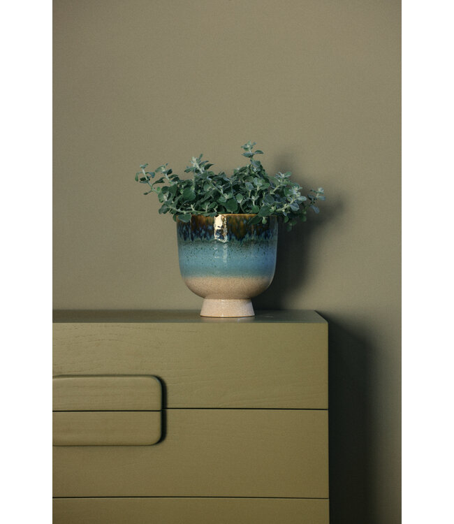 Retro bloempot - Lagoon