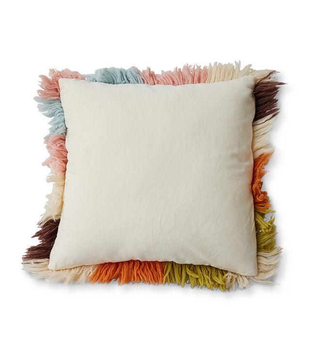 Fluffy striped kussen