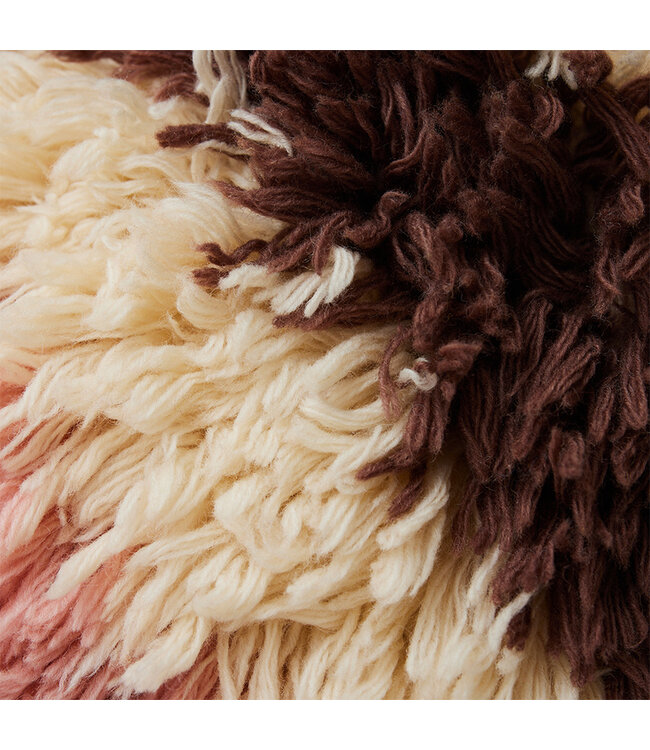 Fluffy striped kussen