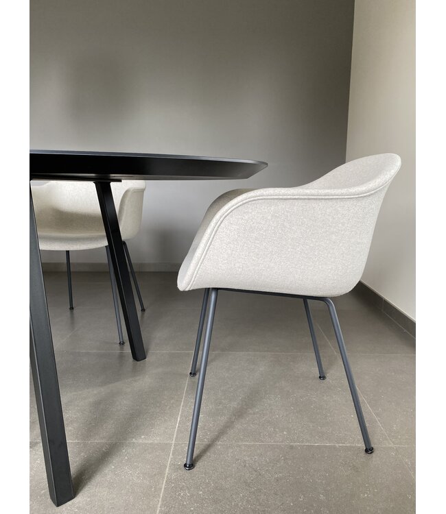 Fiber Armchair Upholstered - Tube base