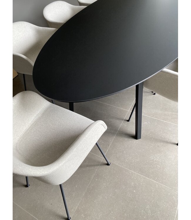 Fiber Armchair Upholstered - Tube base