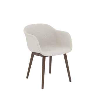 Muuto Fiber Armchair Upholstered - Wood base