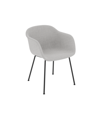 Muuto Fiber Armchair Upholstered - Tube base
