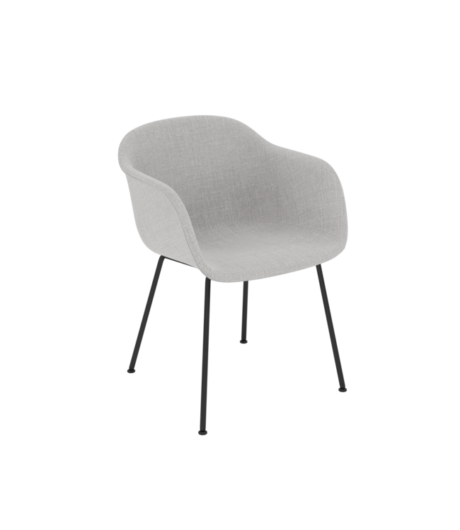 Muuto Fiber Armchair Upholstered - Tube base