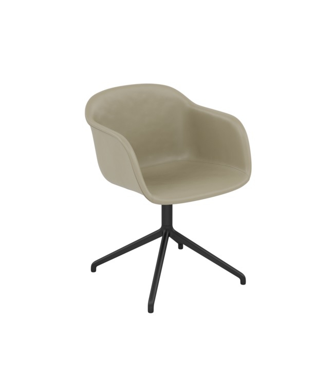 Fiber Armchair Swivel Bureaustoel - Cognac Leder