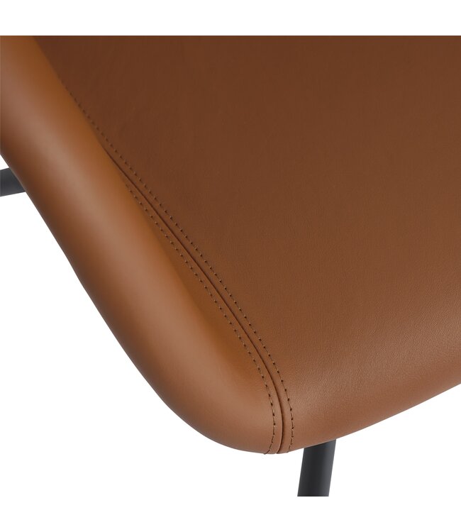 Fiber Armchair Swivel Bureaustoel - Cognac Leder
