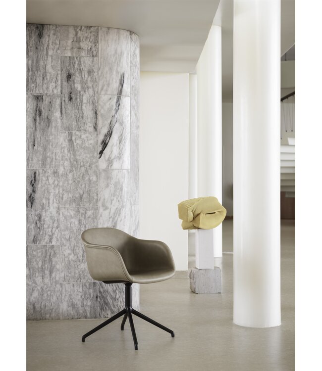 Fiber Armchair Swivel Bureaustoel - Cognac Leder