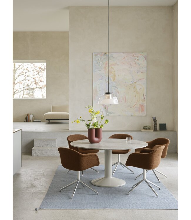 Fiber Armchair Upholstered - Swivel base