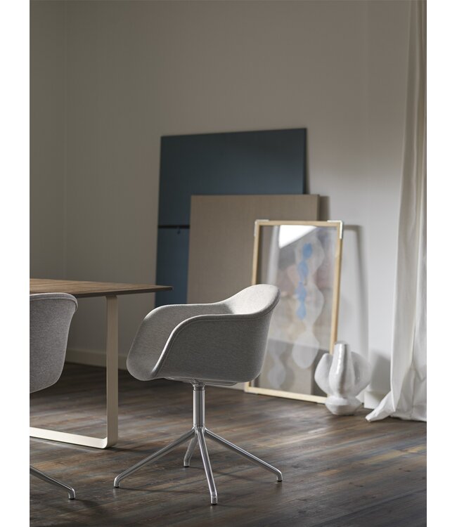 Fiber Armchair Upholstered - Swivel base