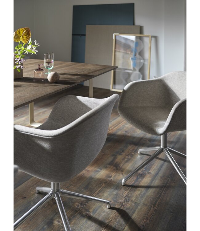 Fiber Armchair Upholstered - Swivel base