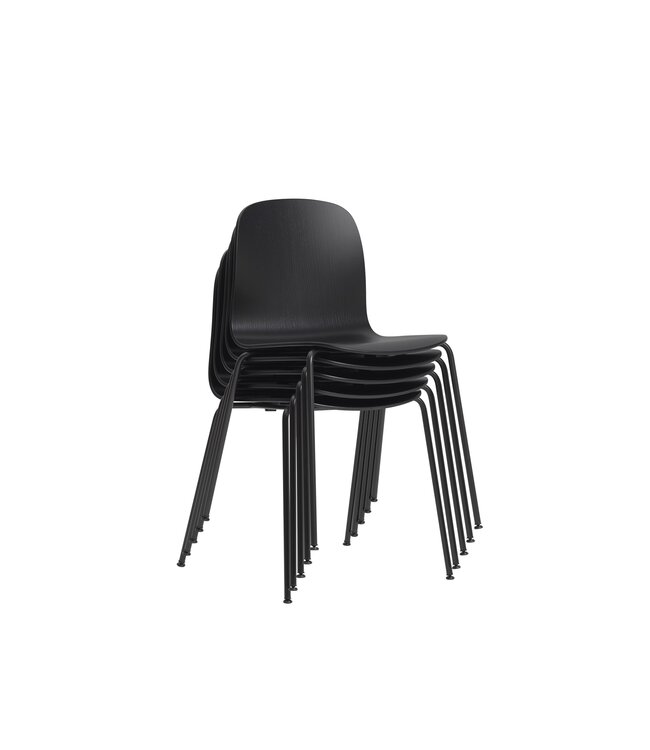 Visu Chair Black - Steel Base