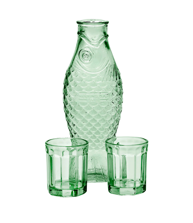 Set karaf met 2 glazen - Fish & Fish