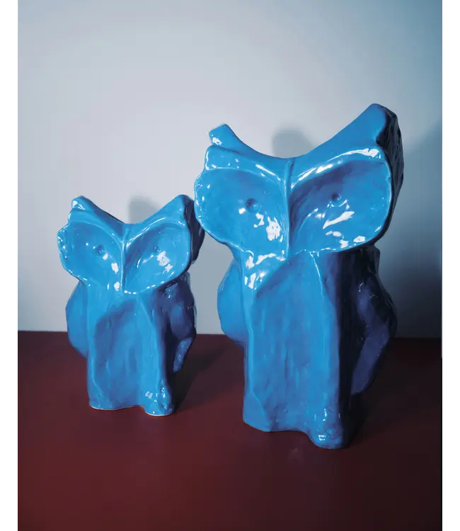 Vaas Uil L After Midnight- blauw