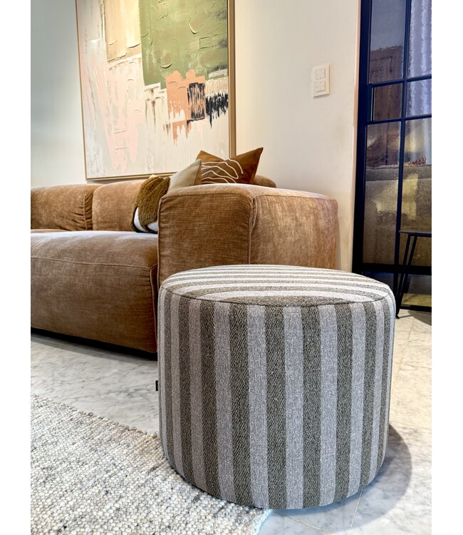 Zyl poef 50cm -  Striped