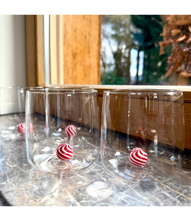 Bilia glas - set van 4  - Candy