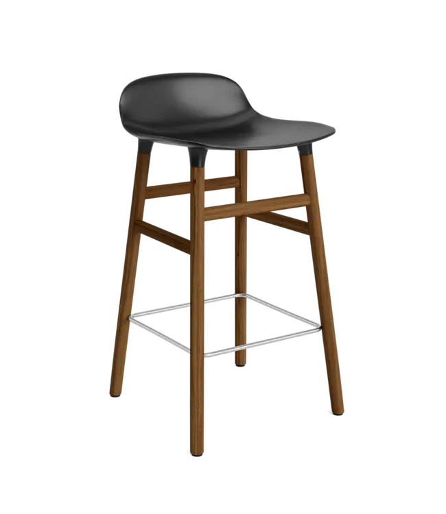 Form Barstool - Walnoot - 65cm of 75cm