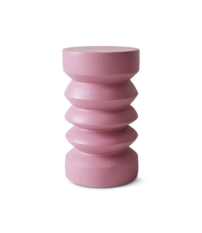 HK Living  Stoneware Side Table - Rouge