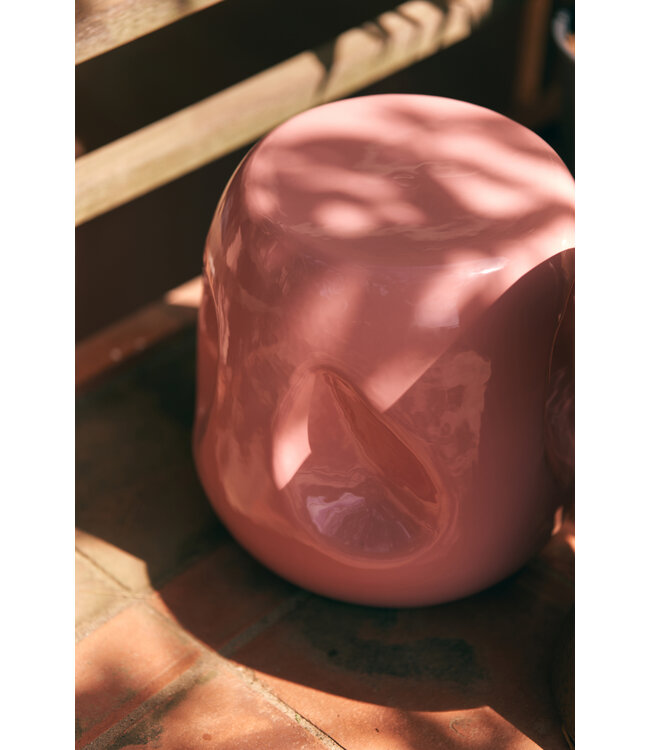 Currents Ceramic Side Table - Coral