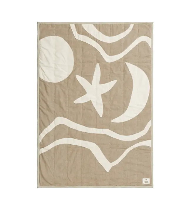 Ferm Living Kove Applique Quilted Blanket