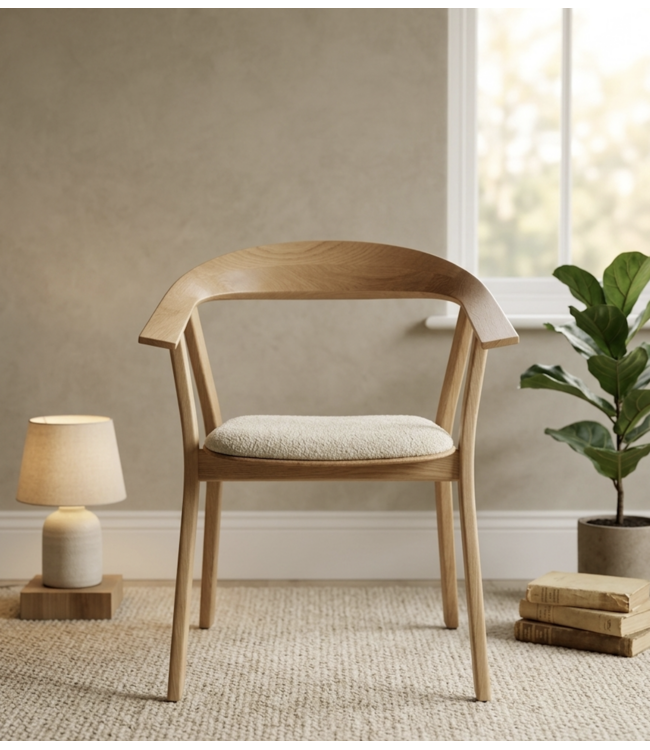Set van 6 Rhomb stoelen met zitting