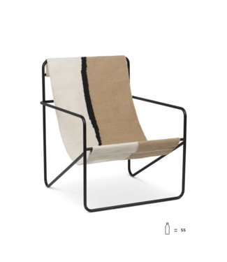 Ferm Living Desert Lounge Chair  - Black Soil