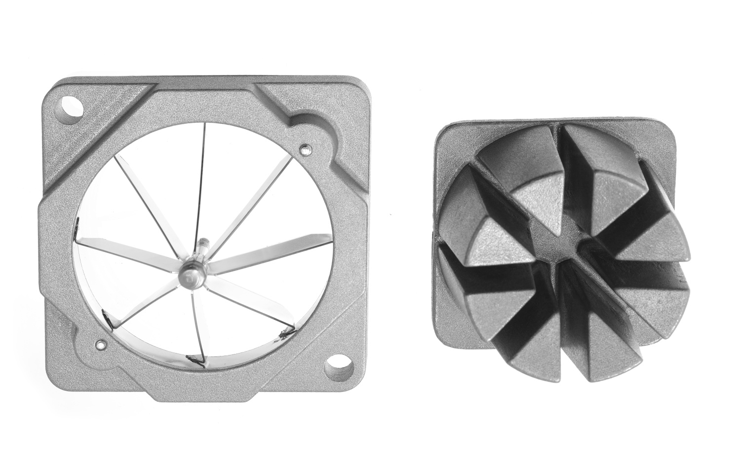 Hendi Fritessnijder - Professionele Patatsnijder Aluminium - Incl. 4 RVS Messen