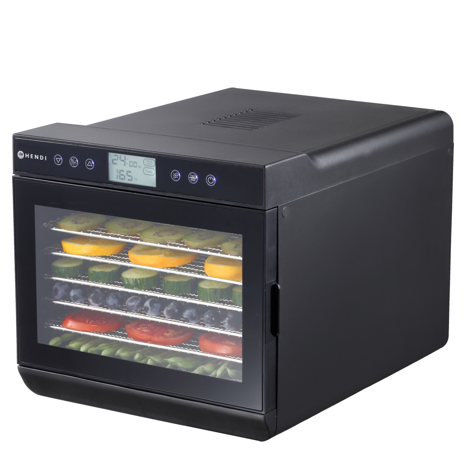 Hendi Voedseldroger - Food Dehydrator - Droogoven - Kitchen Line - RVS - 7 Laags