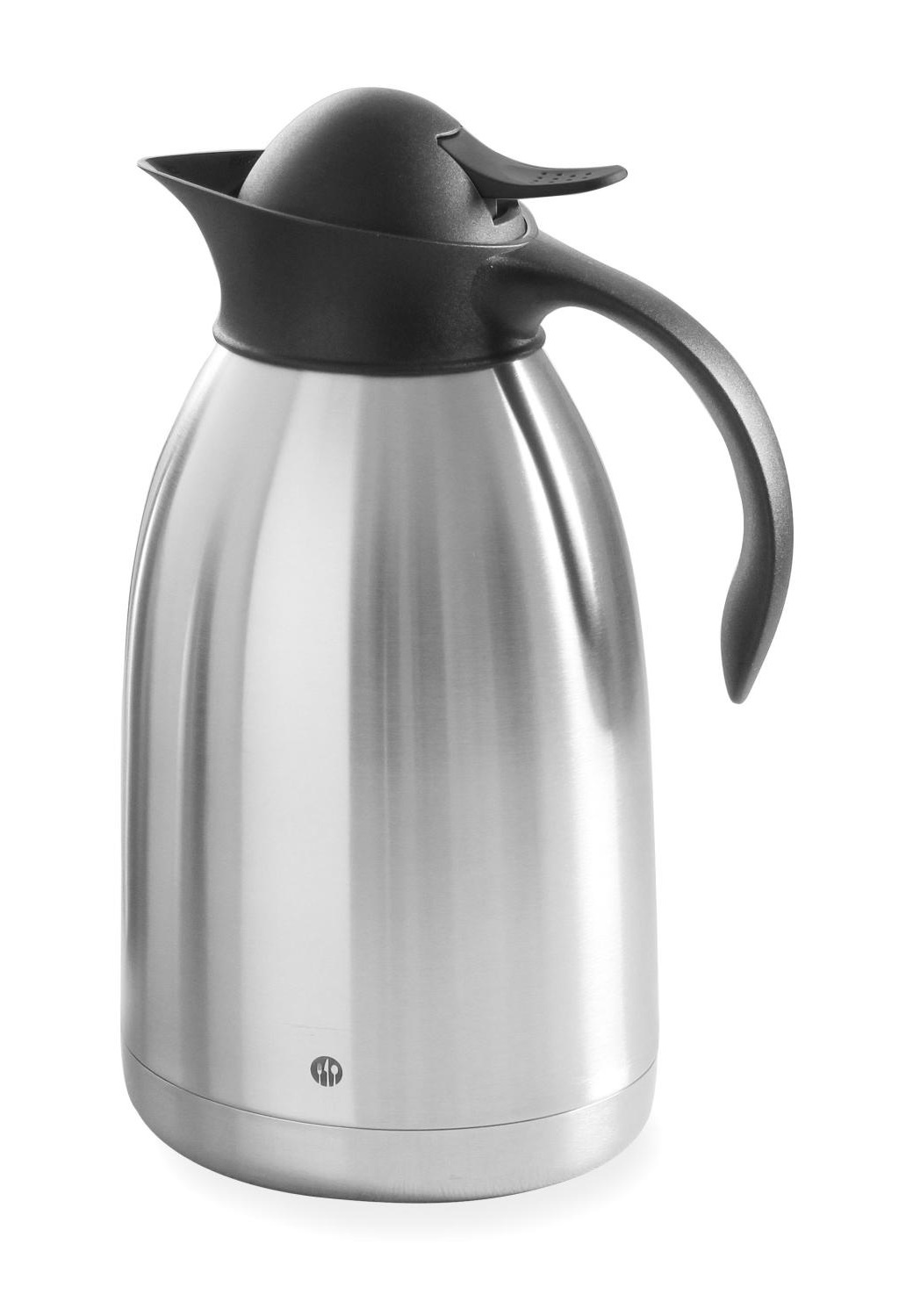 Hendi Thermoskan 2 Liter - Isoleerkan Met Drukknop - Zwart - Ø14,5x(H)26cm