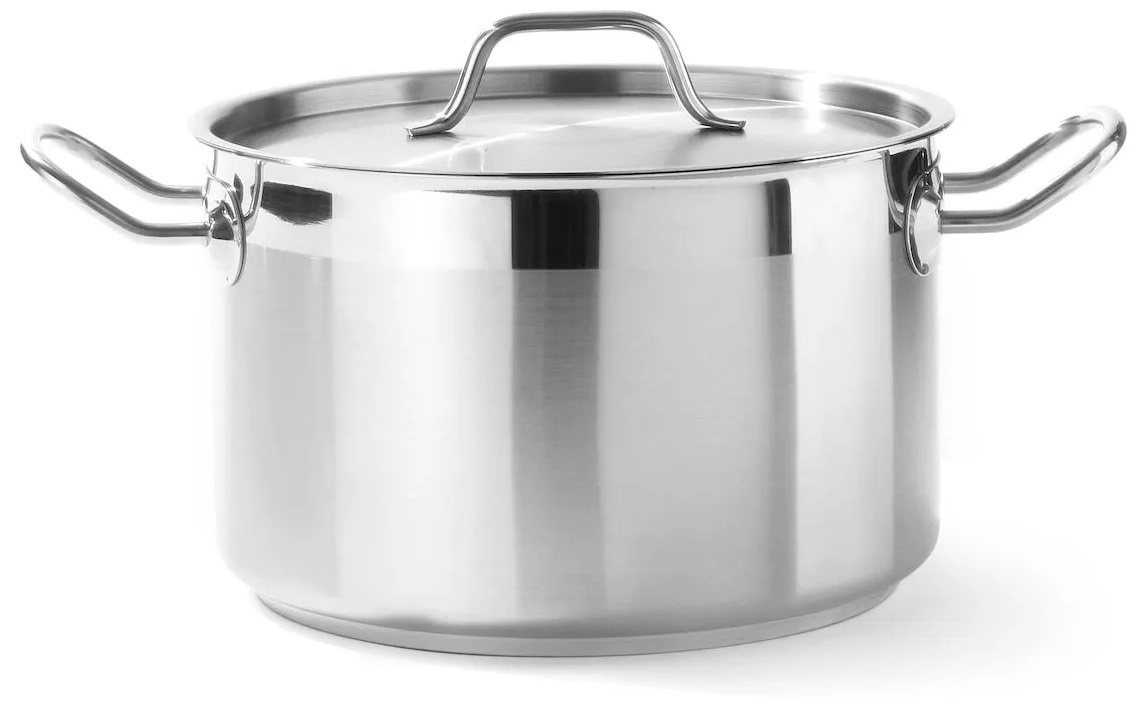 Hendi Kookpan met Deksel - Profi Line - Middel Hoog - 7 Liter - Ø24x(H)15cm