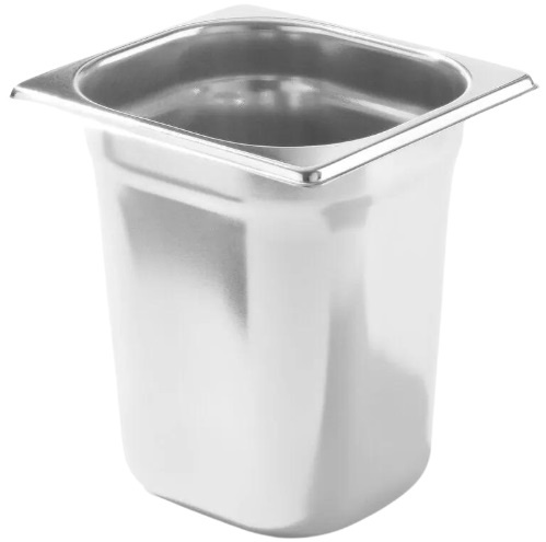 Hendi Gastronormbak Profi Line - GN 1/6 - RVS - 200mm diep