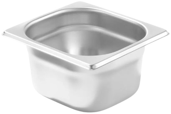 Hendi Gastronormbak Profi Line - GN 1/6 - RVS - 100mm diep
