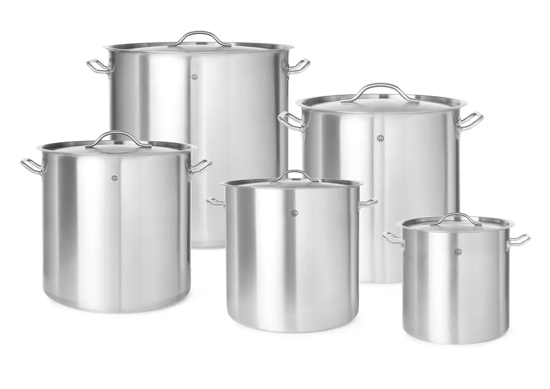 Hendi Kookpan met Deksel - Budget Line - 71 Liter - Ø45x(H)45cm