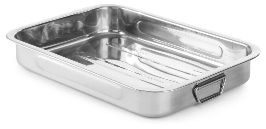 Hendi Braadslede met Handgrepen - RVS - 43x31x(H)6cm
