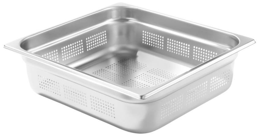 Hendi Gastronormbak Profi Line - GN 2/3 - Geperforeerd - RVS - 100mm diep
