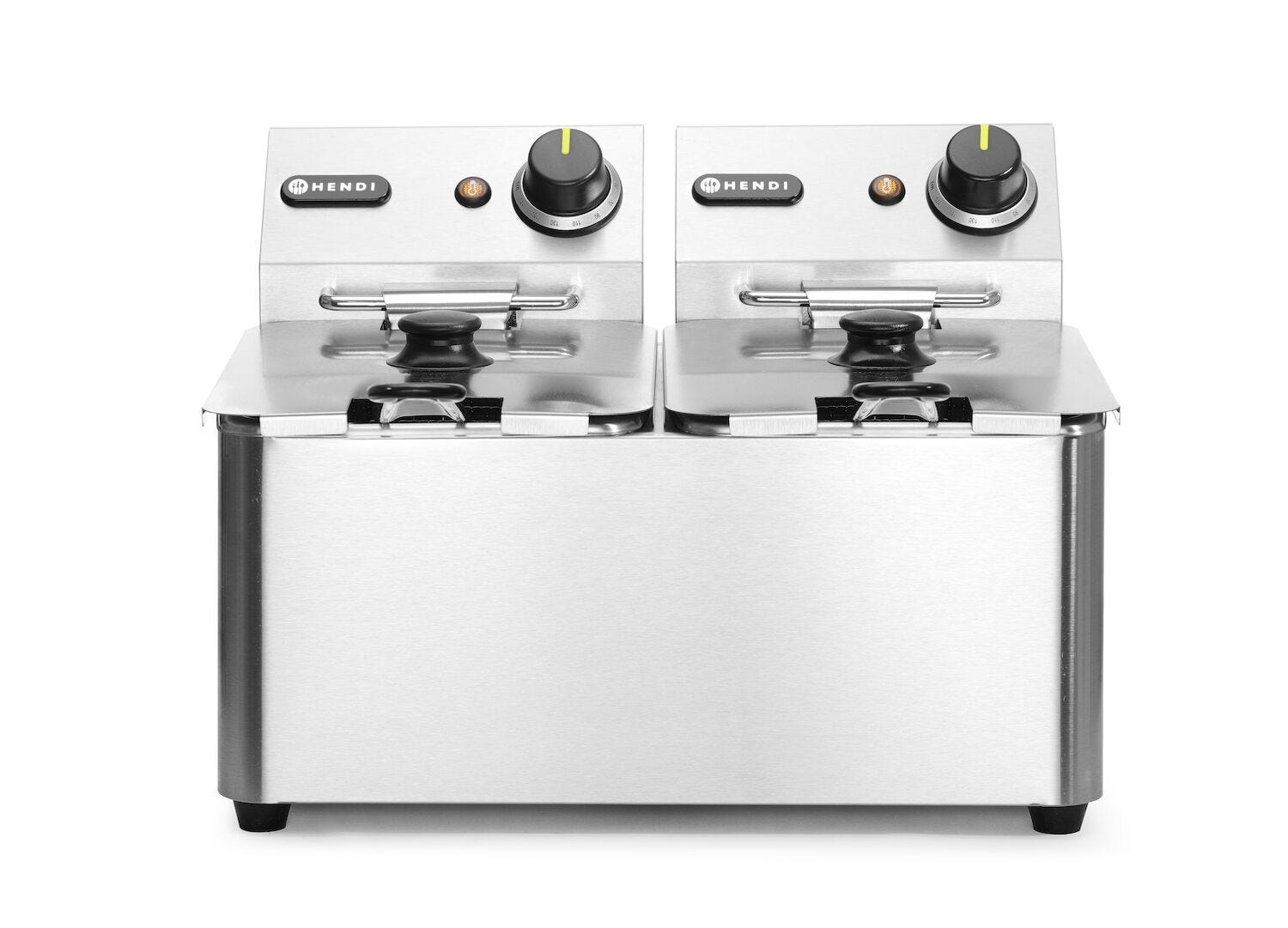 Hendi Friteuse 2 x 4 Liter - Kitchen Line - 230V / 2x 3kW - 21,7x38x(H)30cm