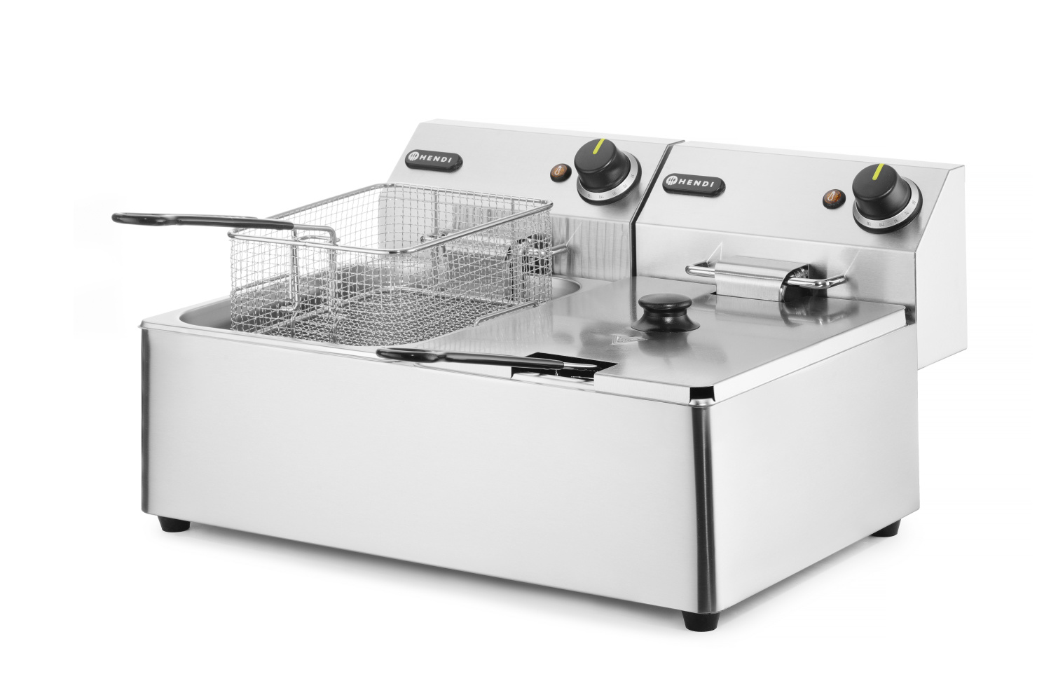 Hendi Friteuse 2 x 6 Liter - Kitchen Line - 230V / 2x 3,3kW - 55x43x(H)29cm