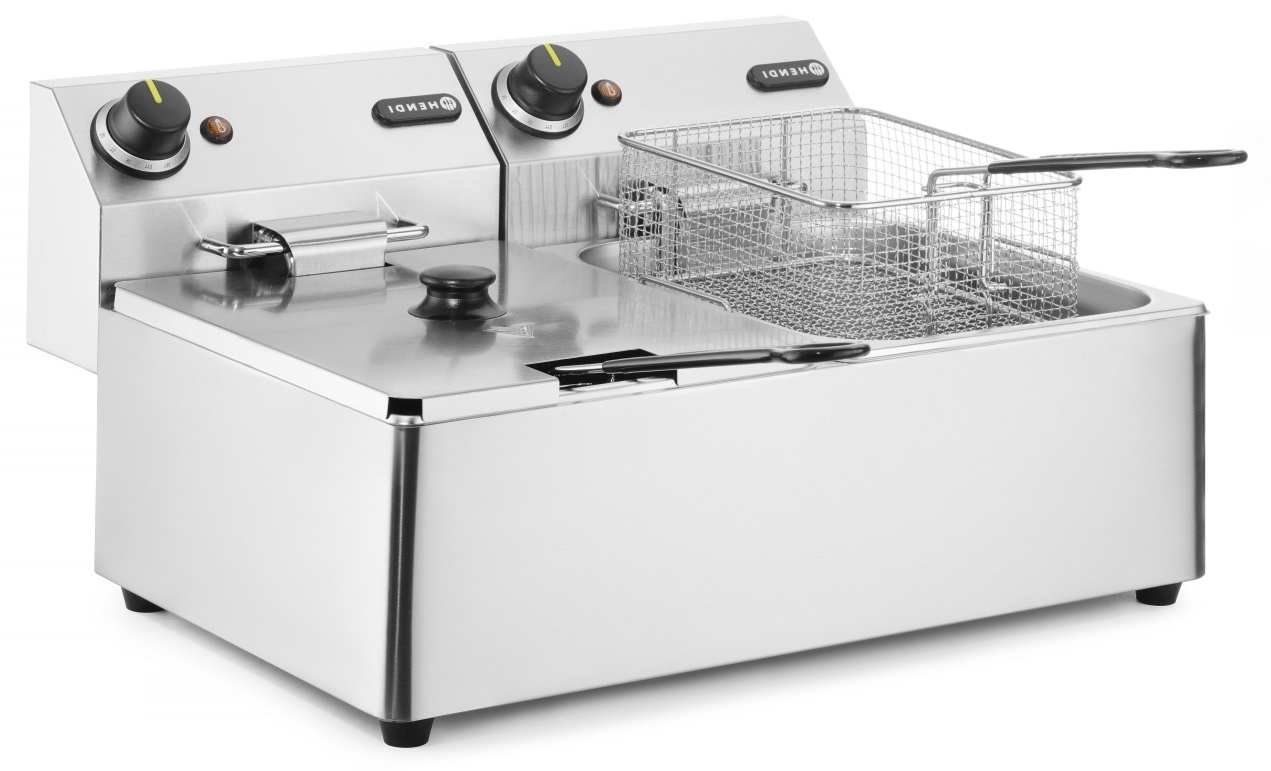 Hendi Friteuse 2 x 6 Liter - Kitchen Line - 230V / 2x 3,3kW - 55x43x(H)29cm
