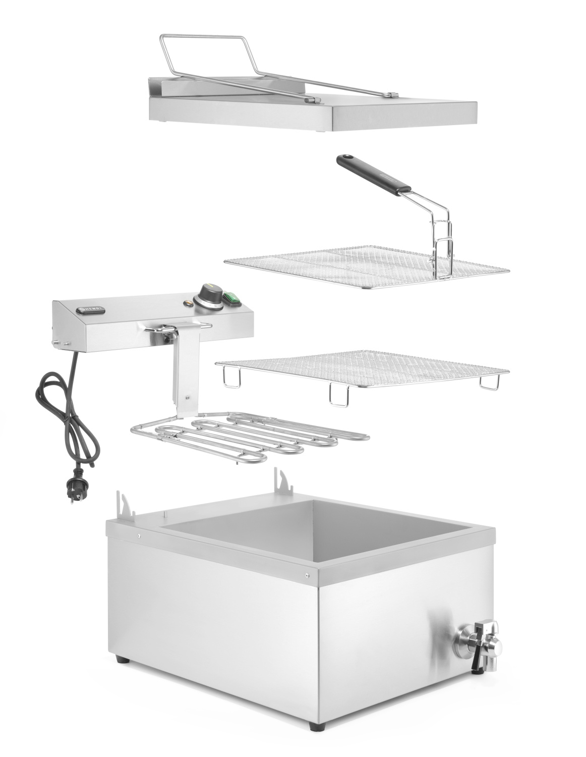 Hendi Donut Friteuse 12 Liter - Professional - 230V / 3,5kW - 63x86x(H)36cm