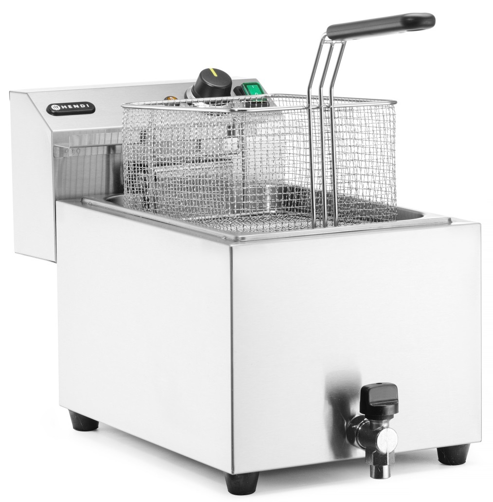 Hendi Friteuse 10 Liter - Profi Line - 400V / 6,6kW - 30,2x68,7x(H)37,5cm
