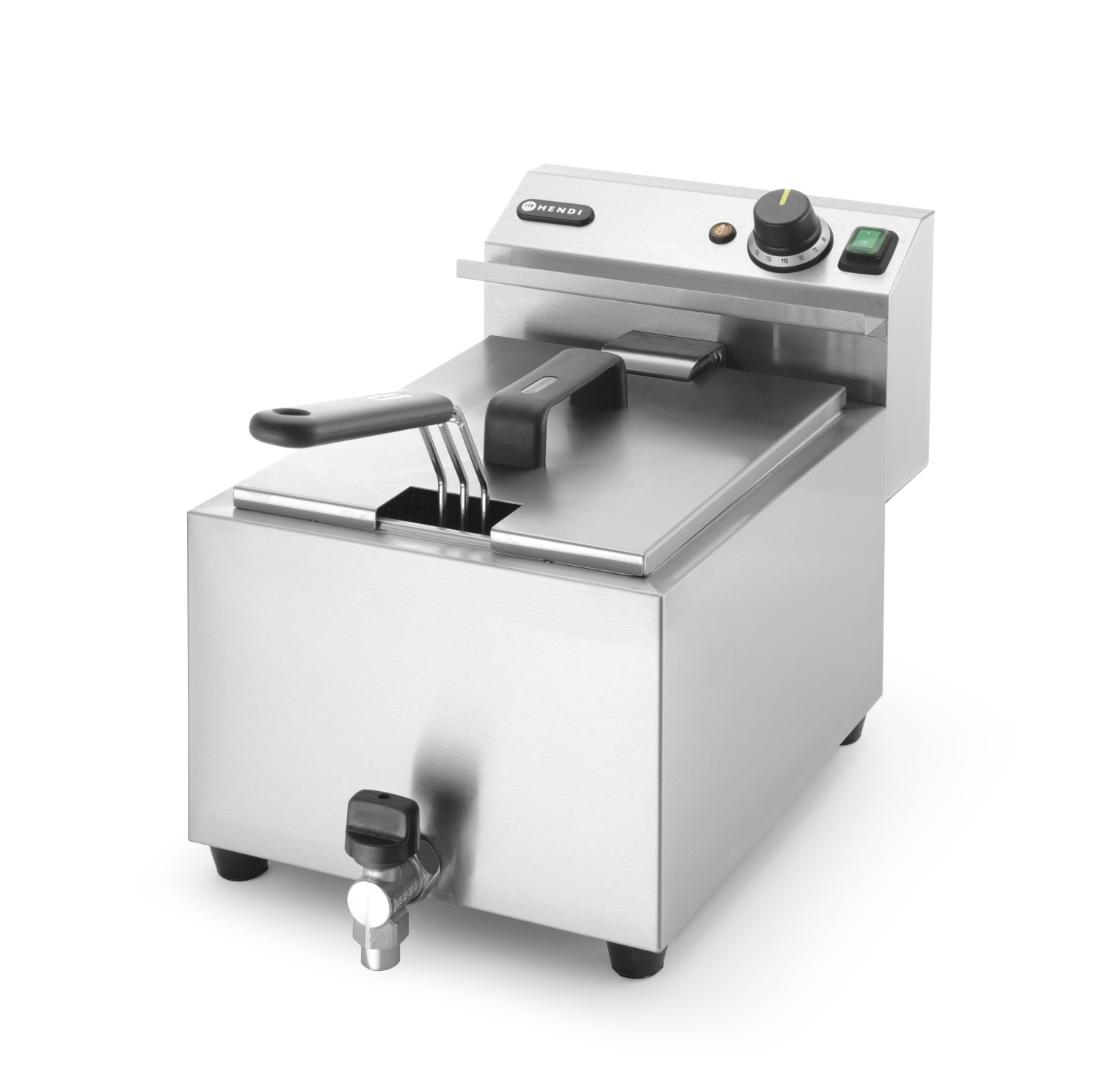 Hendi Friteuse 8 Liter - Profi Line - met Aftapkraan - 230V / 3,5kW - 30,5x51,5x(H)35cm