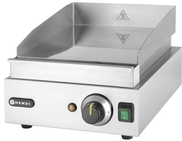 Hendi Bakplaat Profi Line - Glad - 230V / 2kw - 30x42x(H)22,5cm