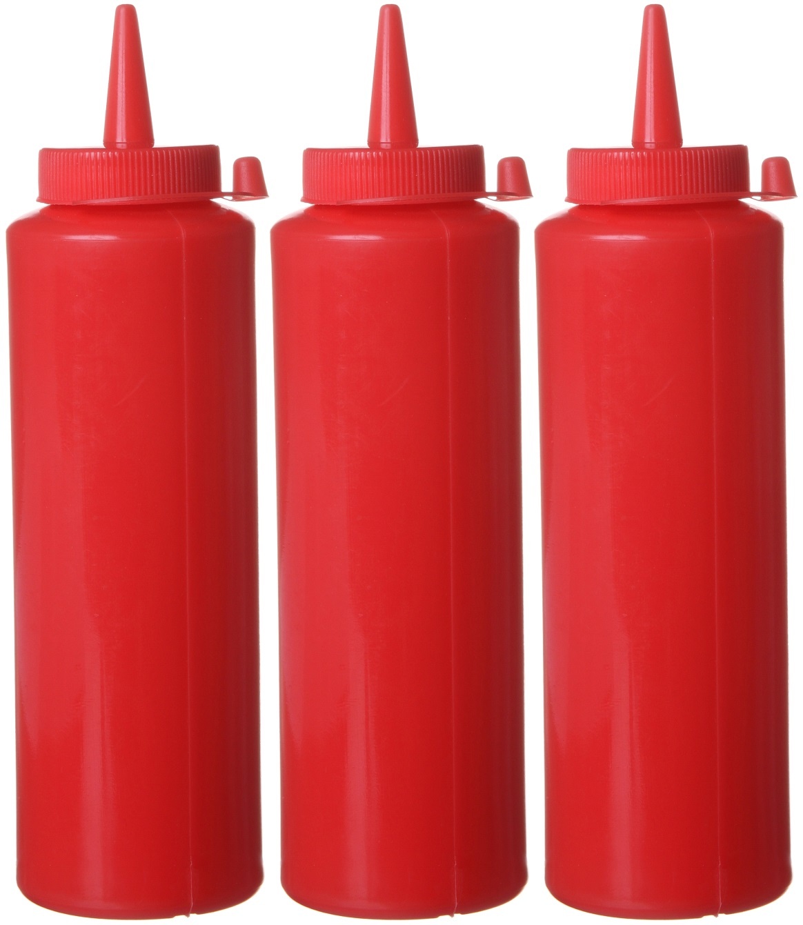 Hendi Dispenser Flacon - 0,35 Liter - Rood - Ø5,5x(H)20,5cm ( Set van 3 )