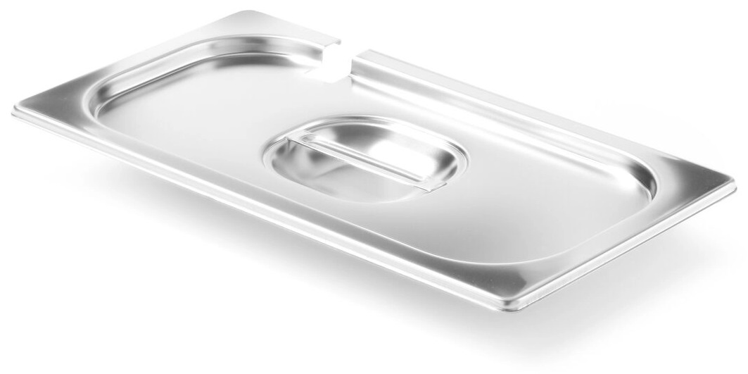 Hendi Gastronorm Deksel GN 1/3 - met Lepeluitsparing - RVS - Profi Line - 325x176mm