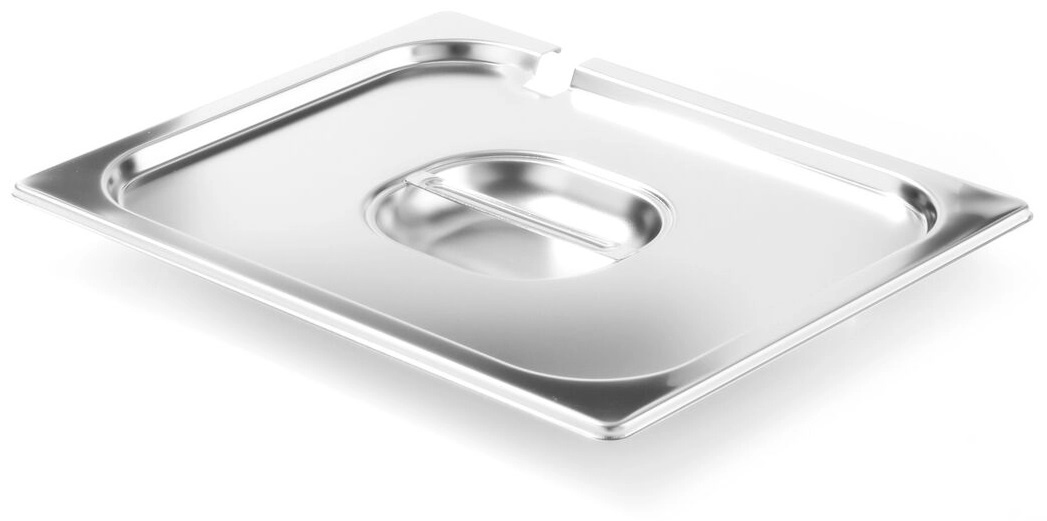 Hendi Gastronorm Deksel GN 1/2 - met Lepeluitsparing - RVS - Profi Line - 265x325mm
