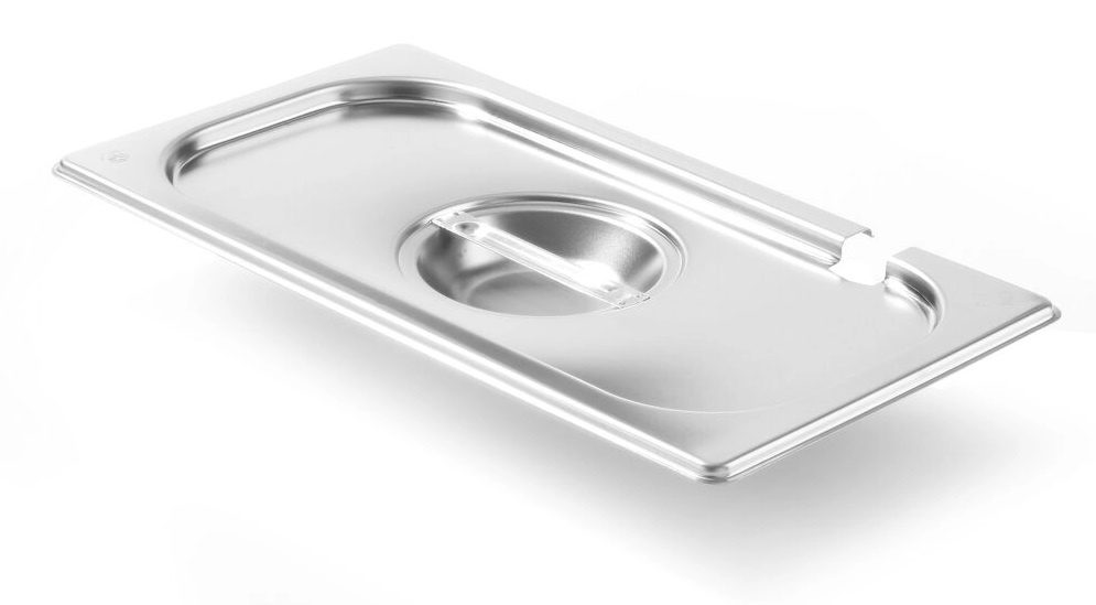 Hendi Gastronorm Deksel GN 1/3 - met Lepeluitsparing - RVS - Kitchen Line - 325x176mm