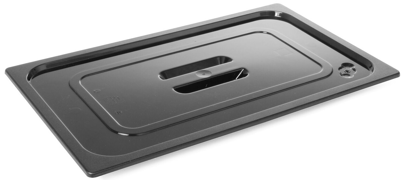 Hendi Gastronormdeksel GN 1/1 - Polycarbonaat - Zwart - 530x325mm